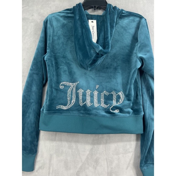 Urban Outfitters Juicy Couture OG Bling Velour Jacket Pants Set Size Medium Y2K - Picture 6 of 16